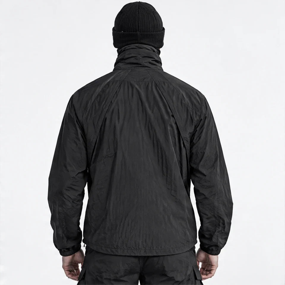 Brume - Unisex Water-Repellent & Windproof Stand-Collar Lightweight Jacket - Black