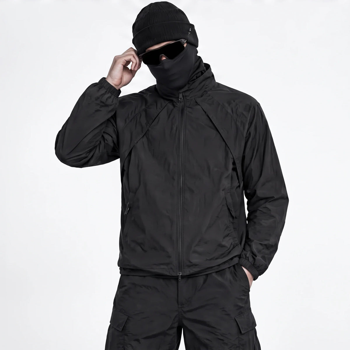 Brume - Unisex Water-Repellent & Windproof Stand-Collar Lightweight Jacket - Black
