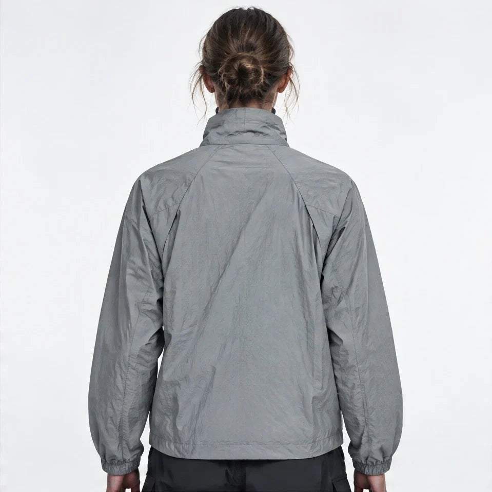 Brume - Unisex Water-Repellent & Windproof Stand-Collar Lightweight Jacket - Dark Grey