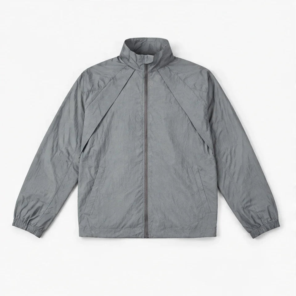 Brume - Unisex Water-Repellent & Windproof Stand-Collar Lightweight Jacket - Dark Grey