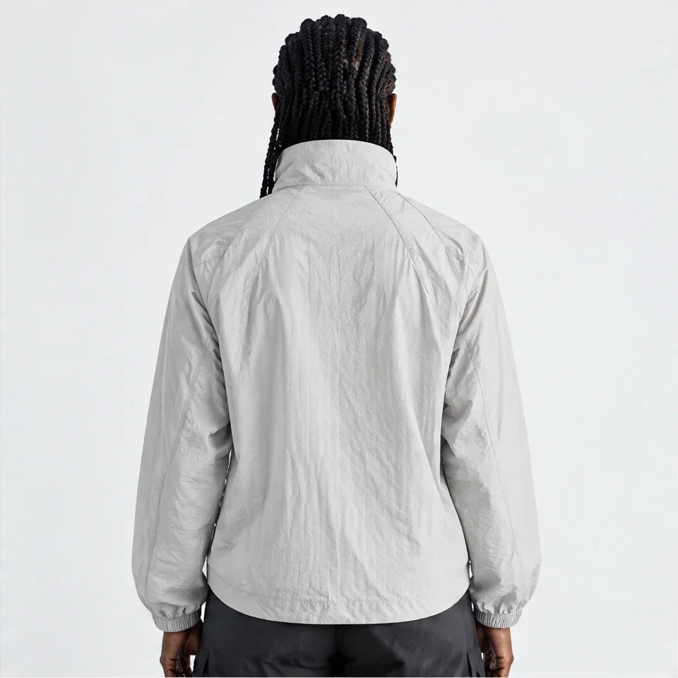 Brume - Unisex Water-Repellent & Windproof Stand-Collar Lightweight Jacket - Light Grey