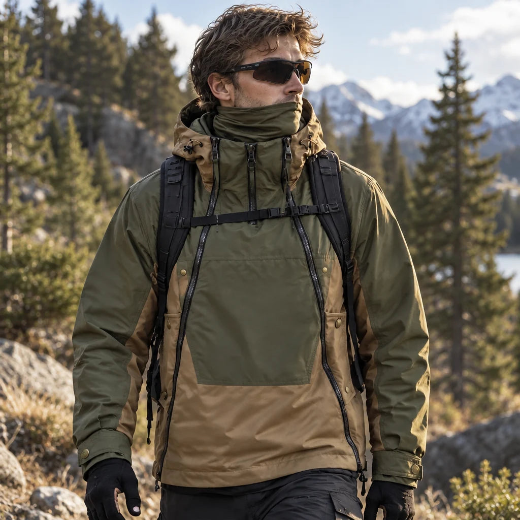 Helm - Mens Water-Repellent & Windproof Relaxed Fit Lightweight Jacket - Green