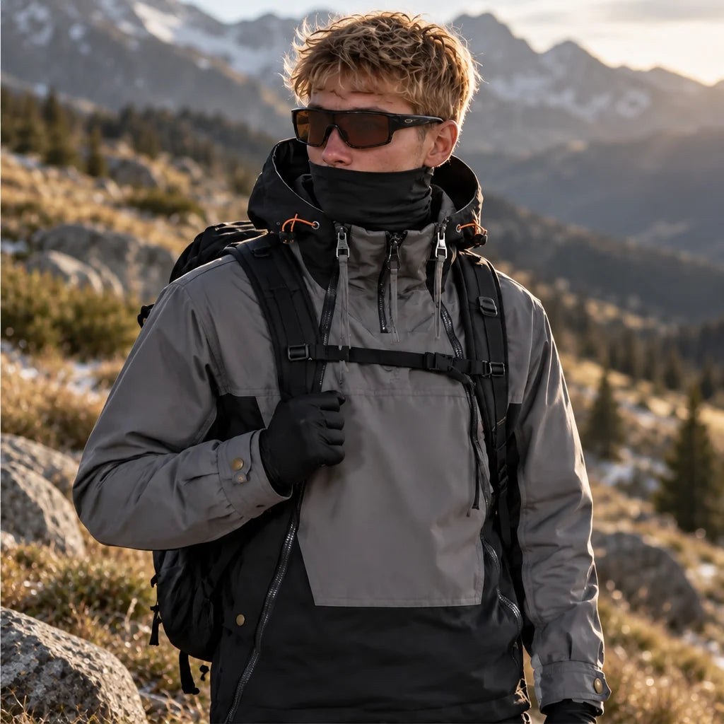 Helm - Mens Water-Repellent & Windproof Relaxed Fit Lightweight Jacket - Grey