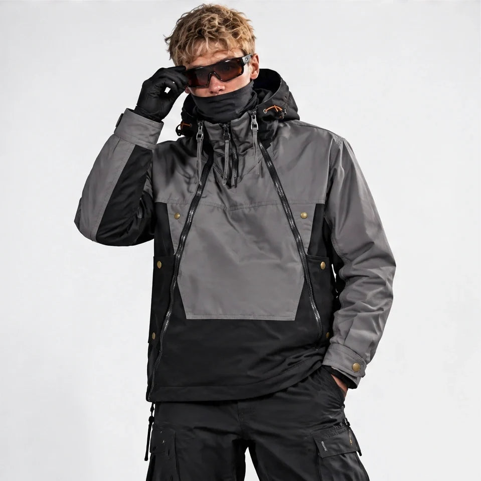 Helm - Mens Water-Repellent & Windproof Relaxed Fit Lightweight Jacket - Grey