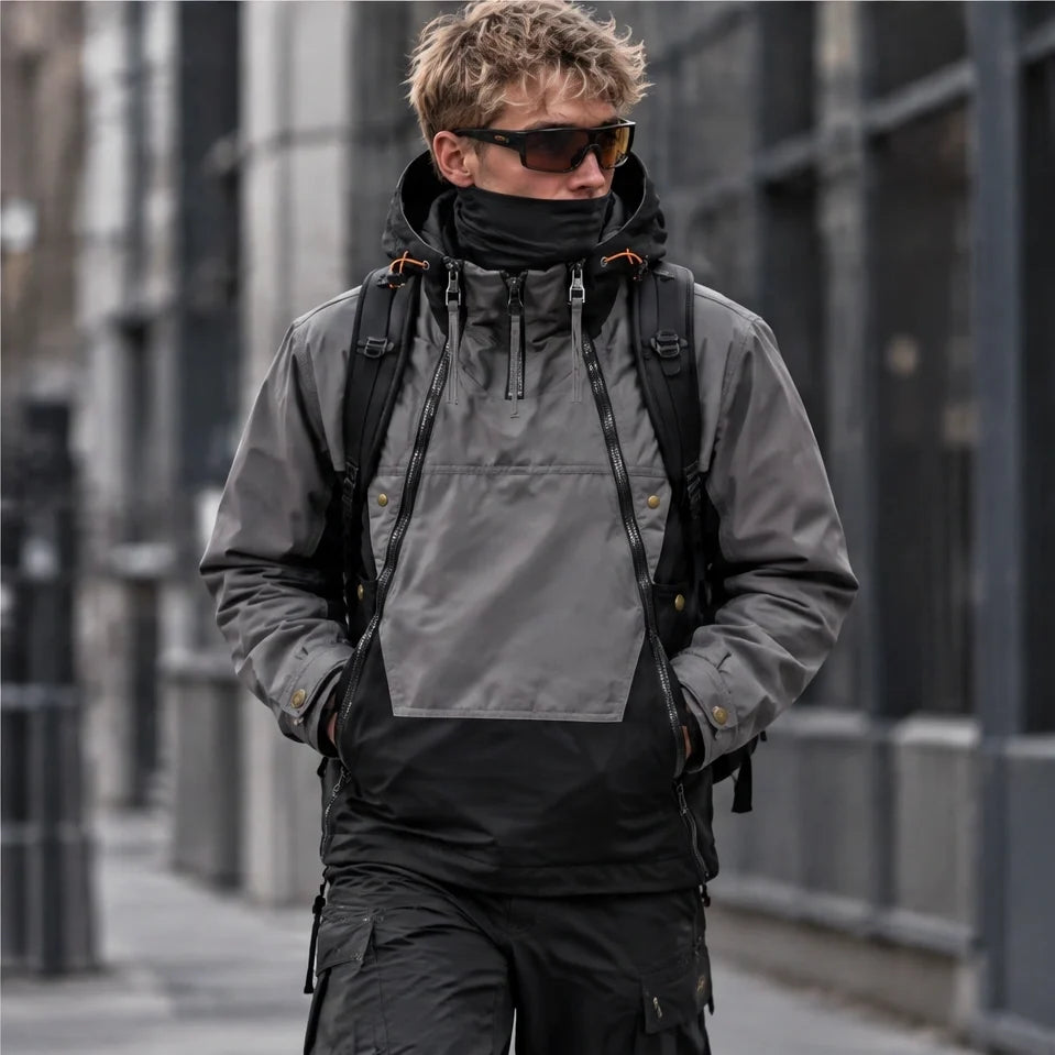 Helm - Mens Water-Repellent & Windproof Relaxed Fit Lightweight Jacket - Grey