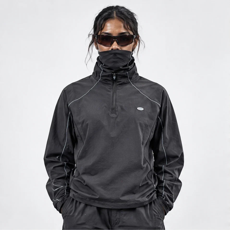 Burn - Unisex Lightweight Quick-Dry Running Jacket - Black