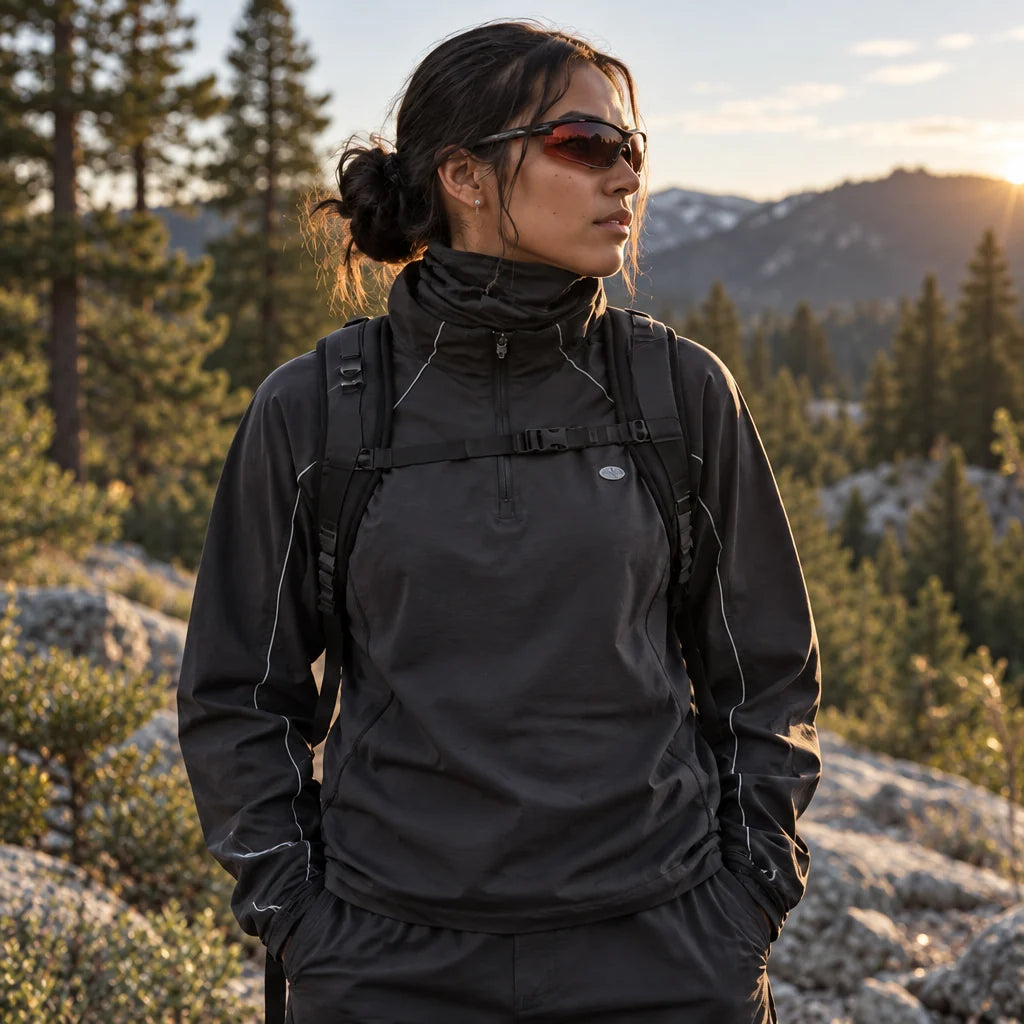 Burn - Unisex Lightweight Quick-Dry Running Jacket - Black