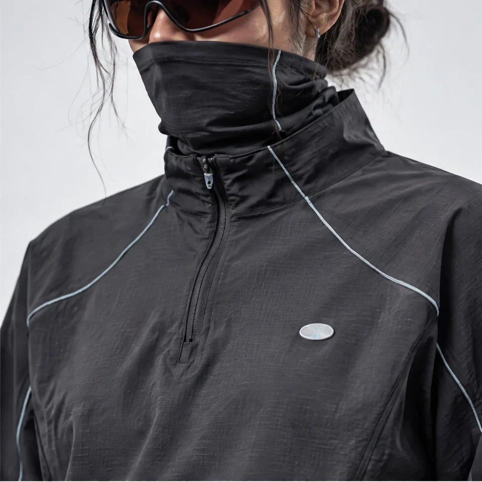 Burn - Unisex Lightweight Quick-Dry Running Jacket - Black