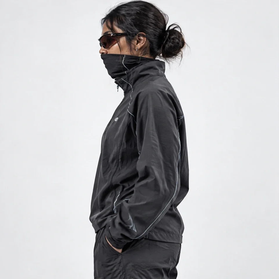 Burn - Unisex Lightweight Quick-Dry Running Jacket - Black
