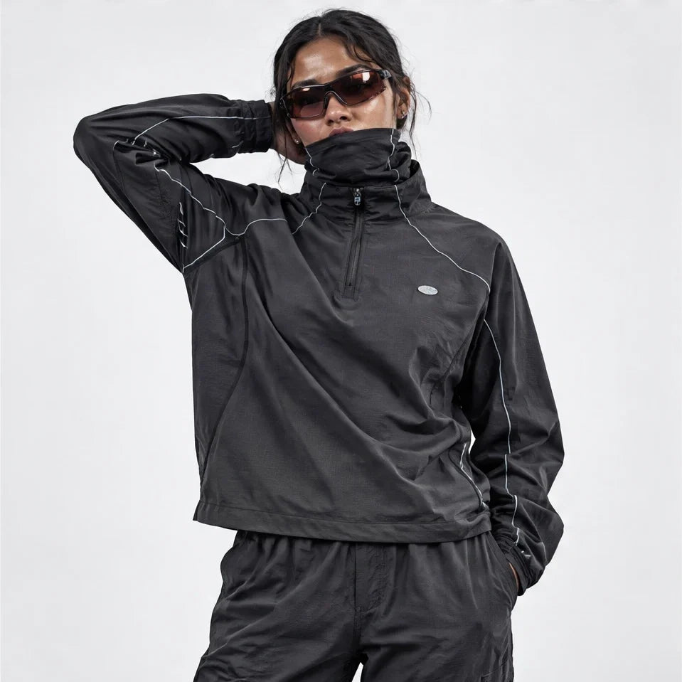 Burn - Unisex Lightweight Quick-Dry Running Jacket - Black