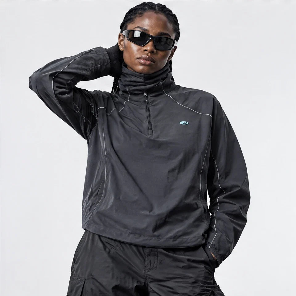 Burn - Unisex Lightweight Quick-Dry Running Jacket - Grey