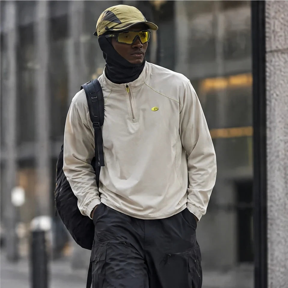 Burn - Unisex Lightweight Quick-Dry Running Jacket - Off-white