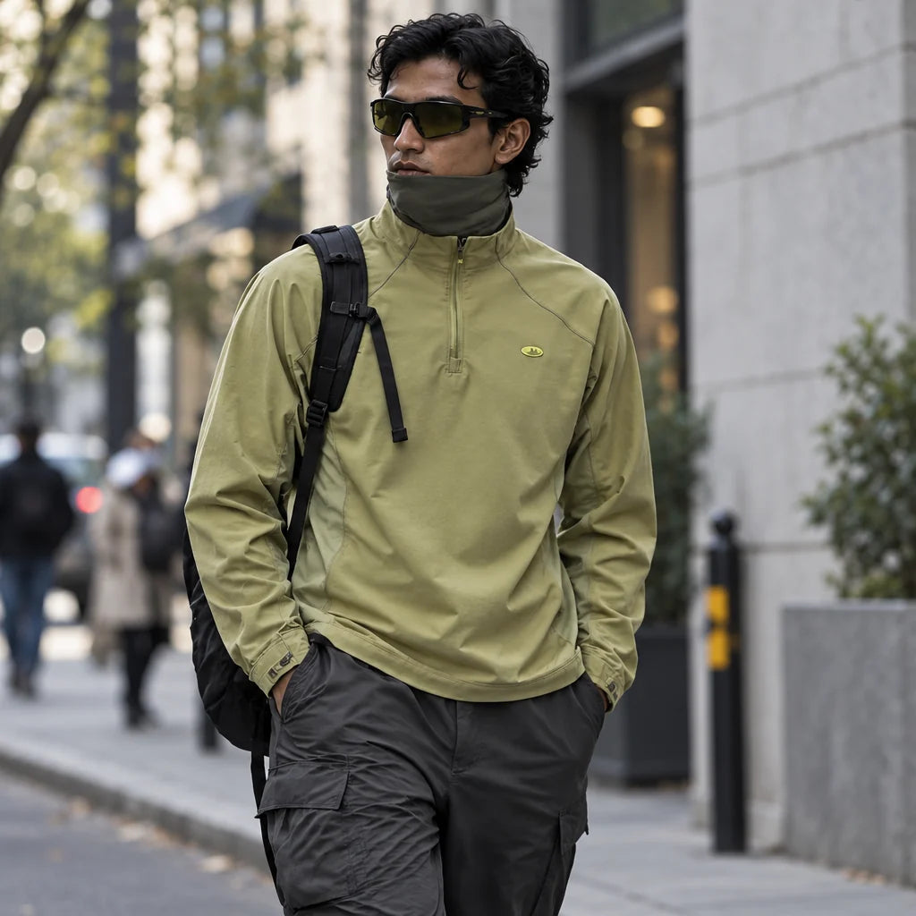 Burn - Unisex Lightweight Quick-Dry Running Jacket - Yellow Green