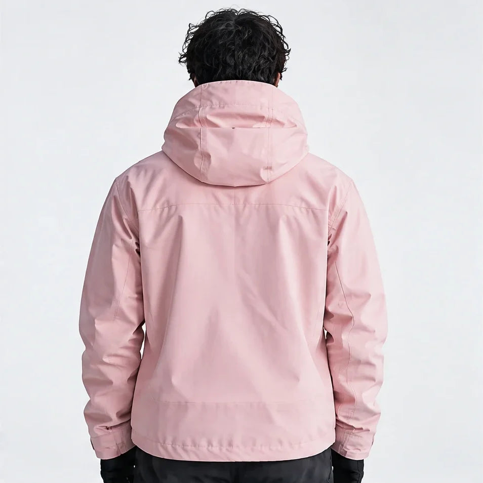 Fohn - Mens Water-Repellent & Windproof Hooded Lightweight Jacket - Pink