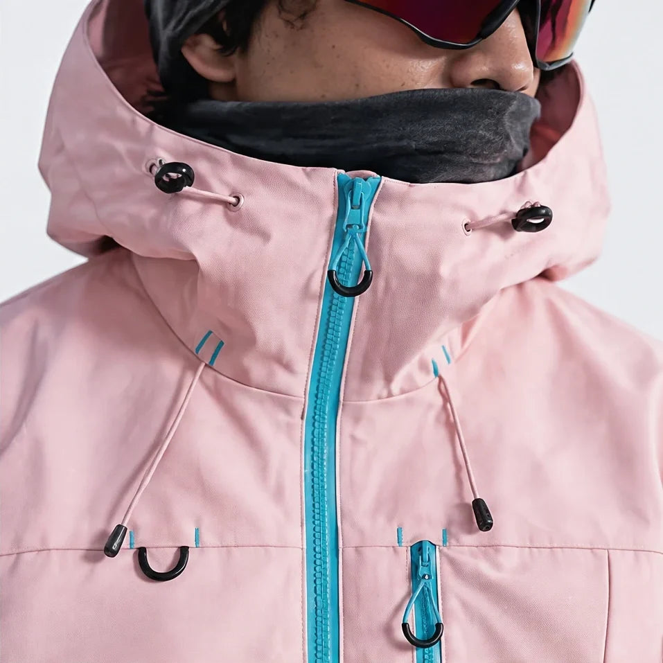Fohn - Mens Water-Repellent & Windproof Hooded Lightweight Jacket - Pink