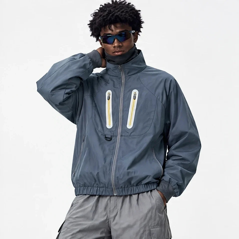 Blink - Mens Water-Repellent & Windproof Reflective Lightweight Jacket - Blue