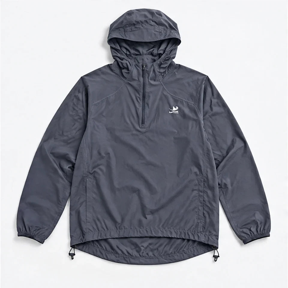 Hoar - Unisex Water-Repellent & Windproof Hooded Lightweight Jacket - Grey