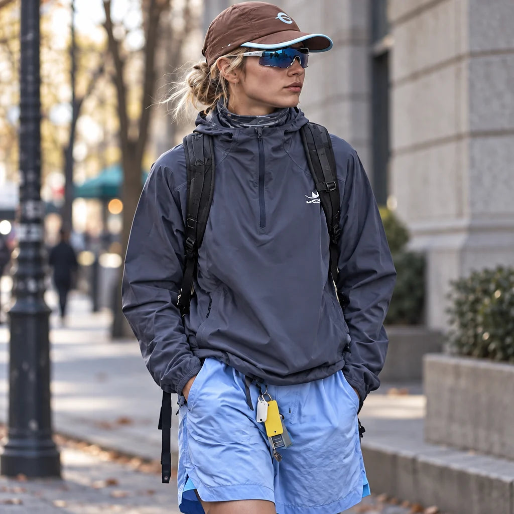 Hoar - Unisex Water-Repellent & Windproof Hooded Lightweight Jacket - Grey
