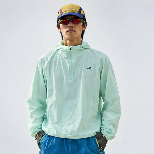 Hoar - Unisex Water-Repellent & Windproof Hooded Lightweight Jacket - Mint Green