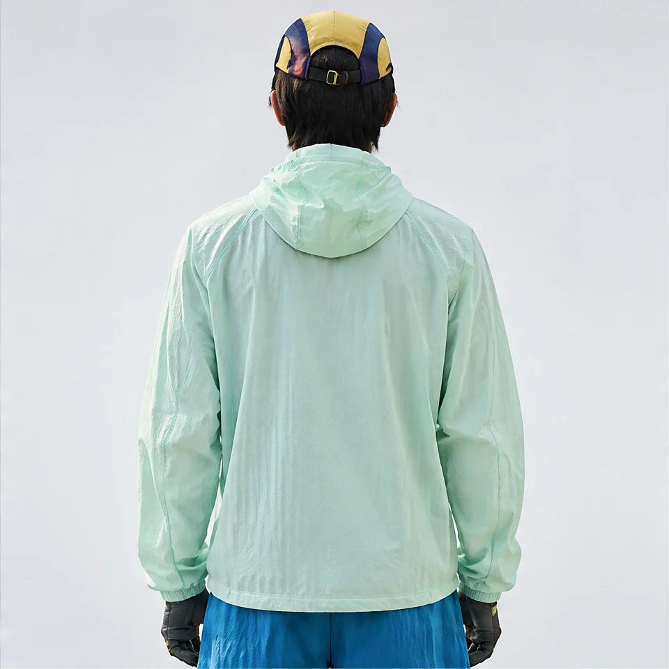Hoar - Unisex Water-Repellent & Windproof Hooded Lightweight Jacket - Mint Green