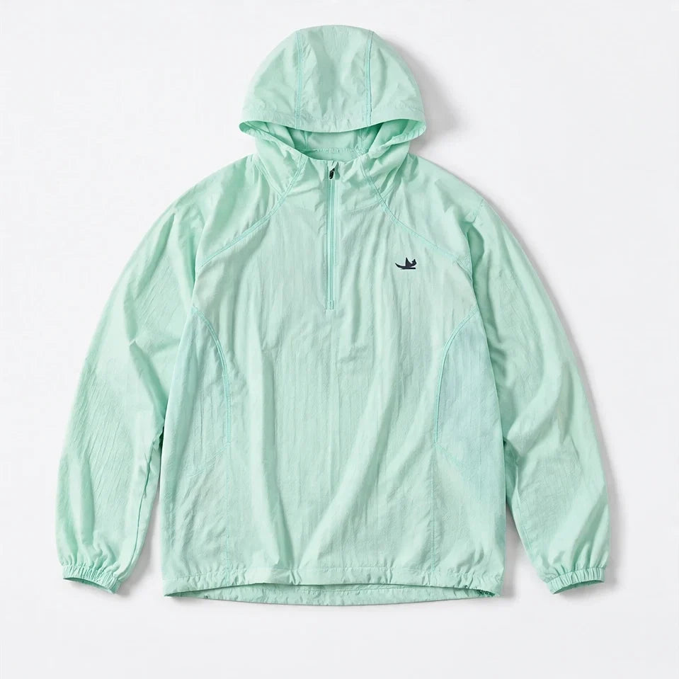 Hoar - Unisex Water-Repellent & Windproof Hooded Lightweight Jacket - Mint Green