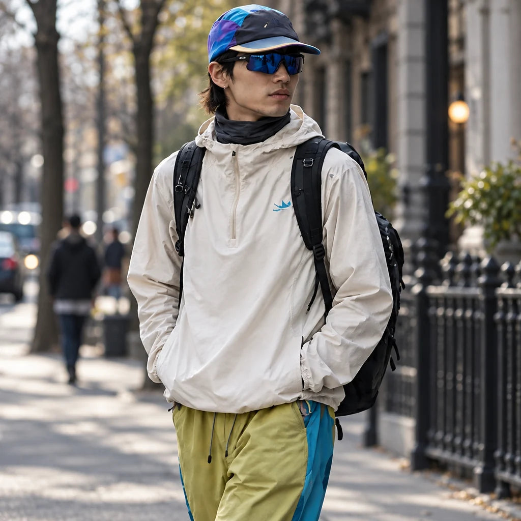 Hoar - Unisex Water-Repellent & Windproof Hooded Lightweight Jacket - Off-white
