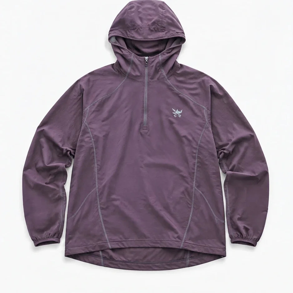 Hoar - Unisex Water-Repellent & Windproof Hooded Lightweight Jacket - Purple Smoke