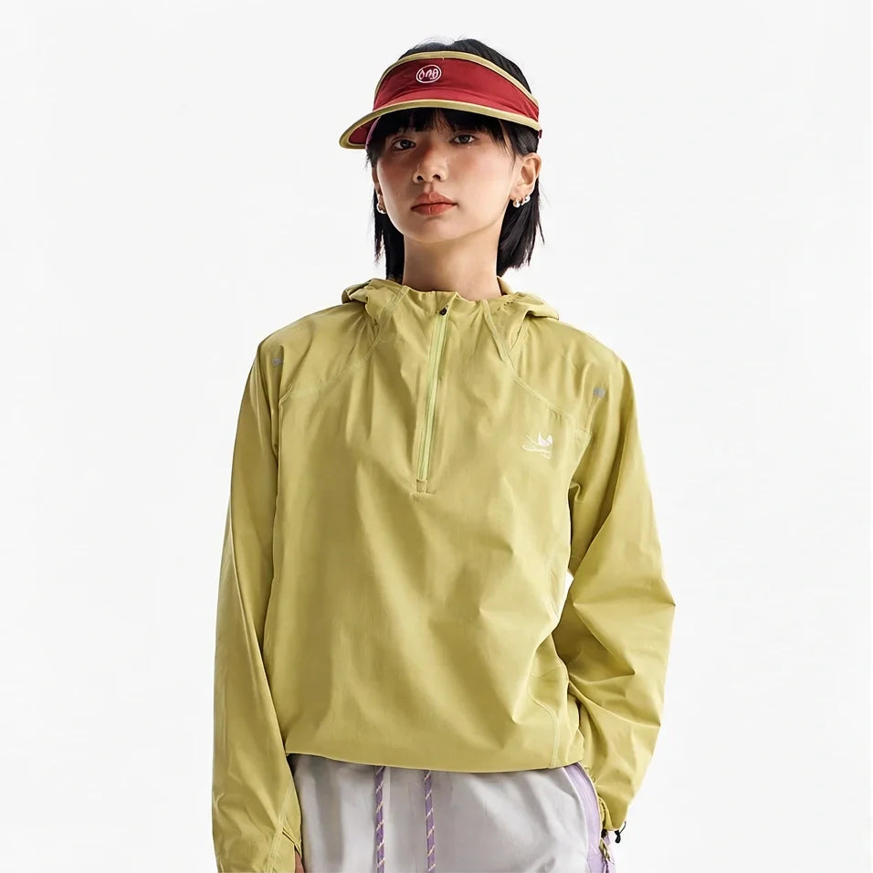 Hoar - Unisex Water-Repellent & Windproof Hooded Lightweight Jacket - Yellow Green