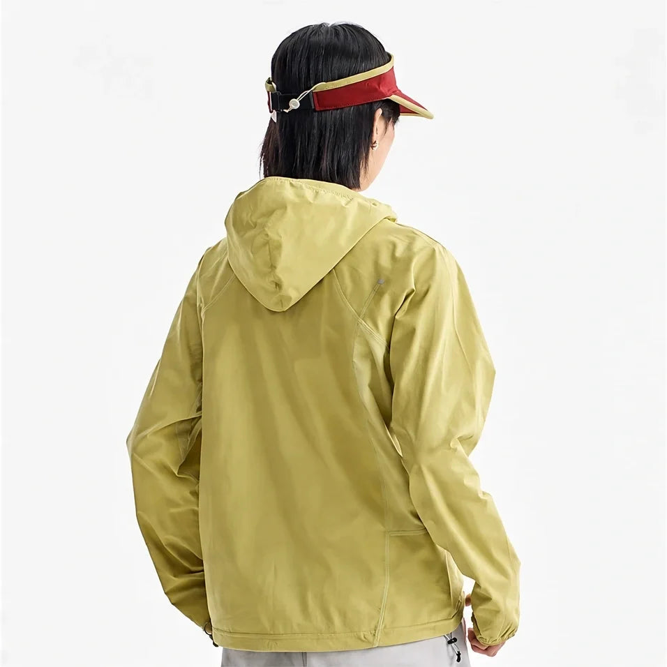 Hoar - Unisex Water-Repellent & Windproof Hooded Lightweight Jacket - Yellow Green