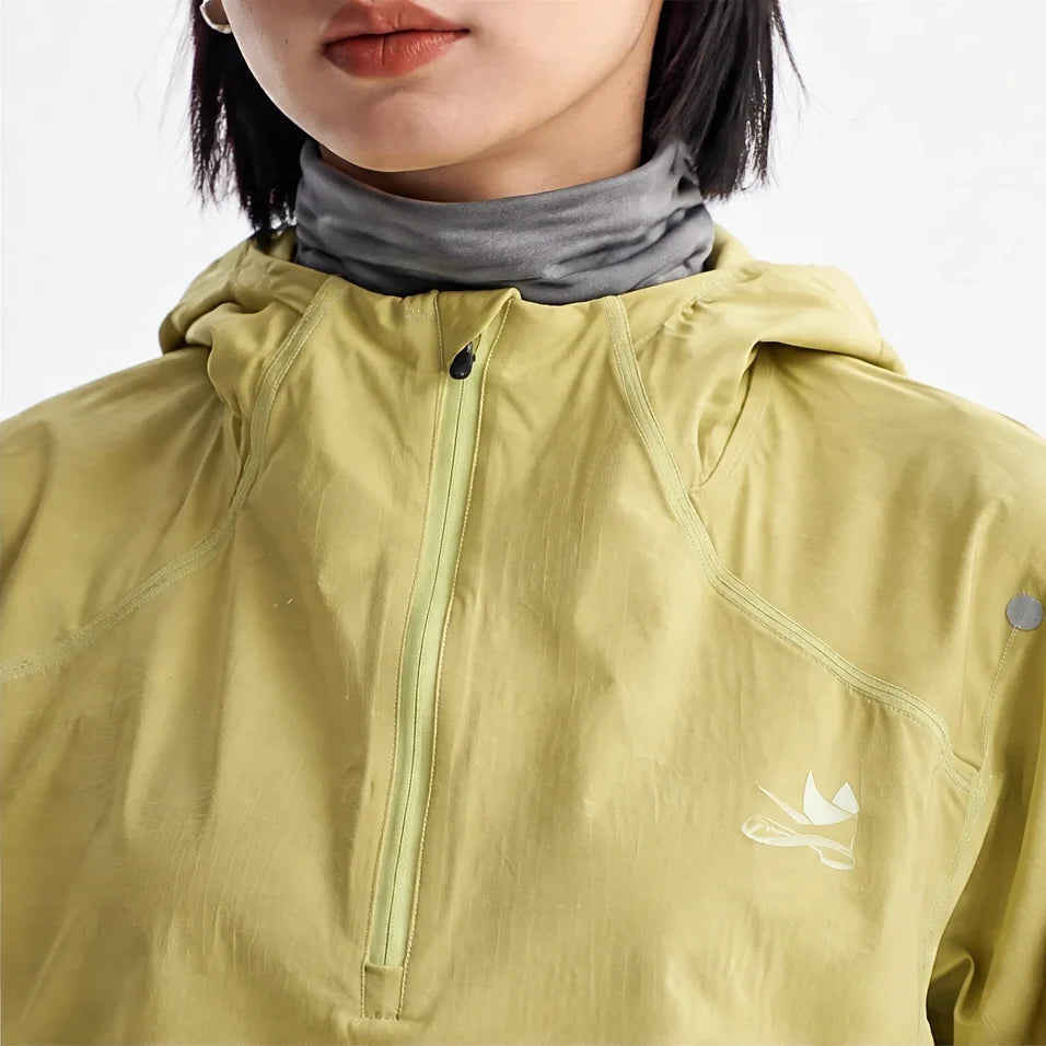 Hoar - Unisex Water-Repellent & Windproof Hooded Lightweight Jacket - Yellow Green