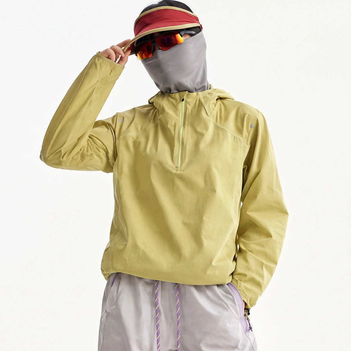 Hoar - Unisex Water-Repellent & Windproof Hooded Lightweight Jacket - Yellow Green