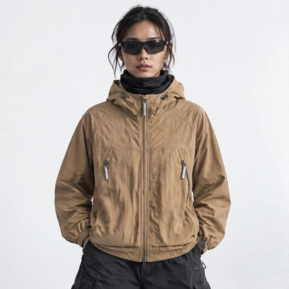 Drift - Unisex Water-Repellent & Windproof Mesh-Vent Lightweight Jacket - Camel