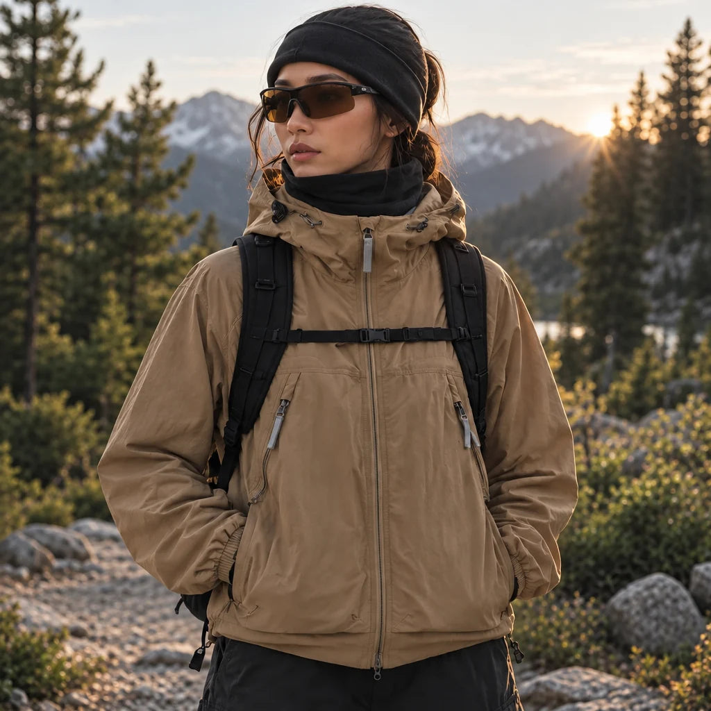 Drift - Unisex Water-Repellent & Windproof Mesh-Vent Lightweight Jacket - Camel