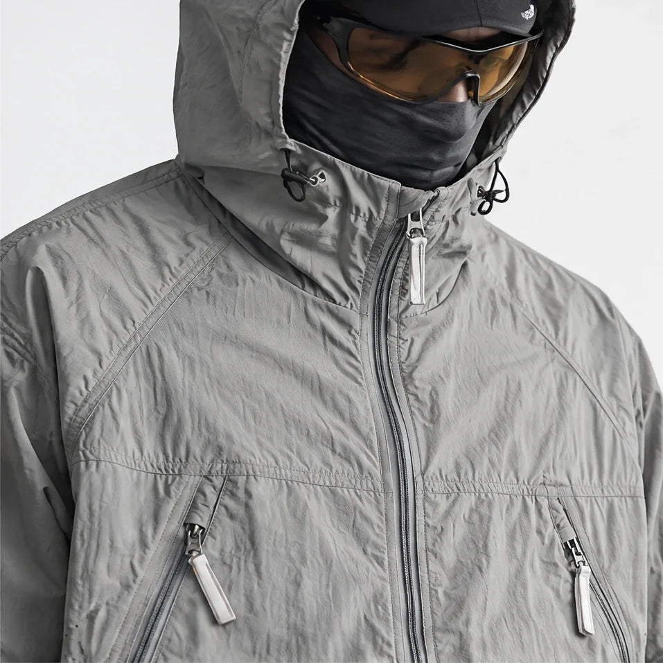 Drift - Unisex Water-Repellent & Windproof Mesh-Vent Lightweight Jacket - Grey