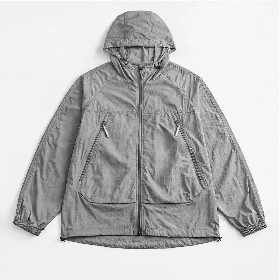 Drift - Unisex Water-Repellent & Windproof Mesh-Vent Lightweight Jacket - Grey