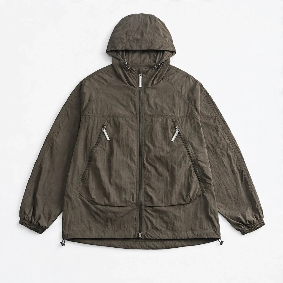 Drift - Unisex Water-Repellent & Windproof Mesh-Vent Lightweight Jacket - Military Green