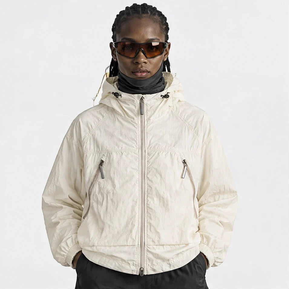 Drift - Unisex Water-Repellent & Windproof Mesh-Vent Lightweight Jacket - Off-white