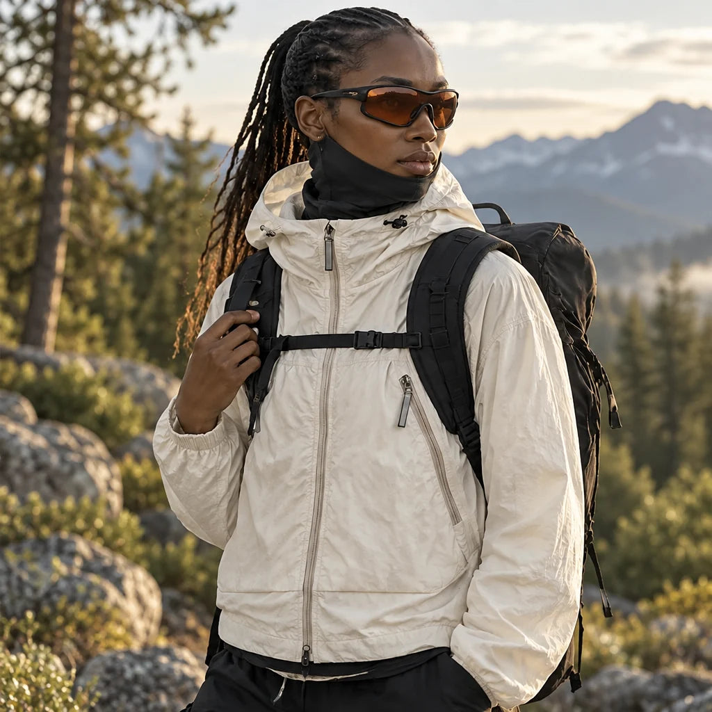 Drift - Unisex Water-Repellent & Windproof Mesh-Vent Lightweight Jacket - Off-white
