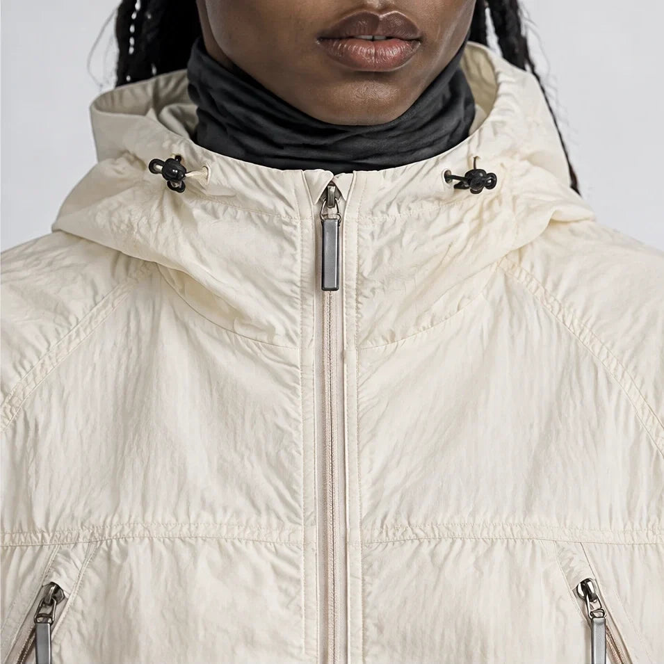 Drift - Unisex Water-Repellent & Windproof Mesh-Vent Lightweight Jacket - Off-white