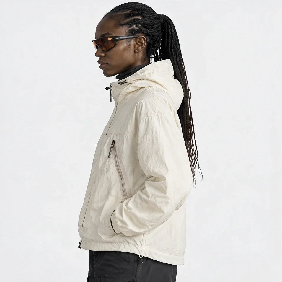 Drift - Unisex Water-Repellent & Windproof Mesh-Vent Lightweight Jacket - Off-white