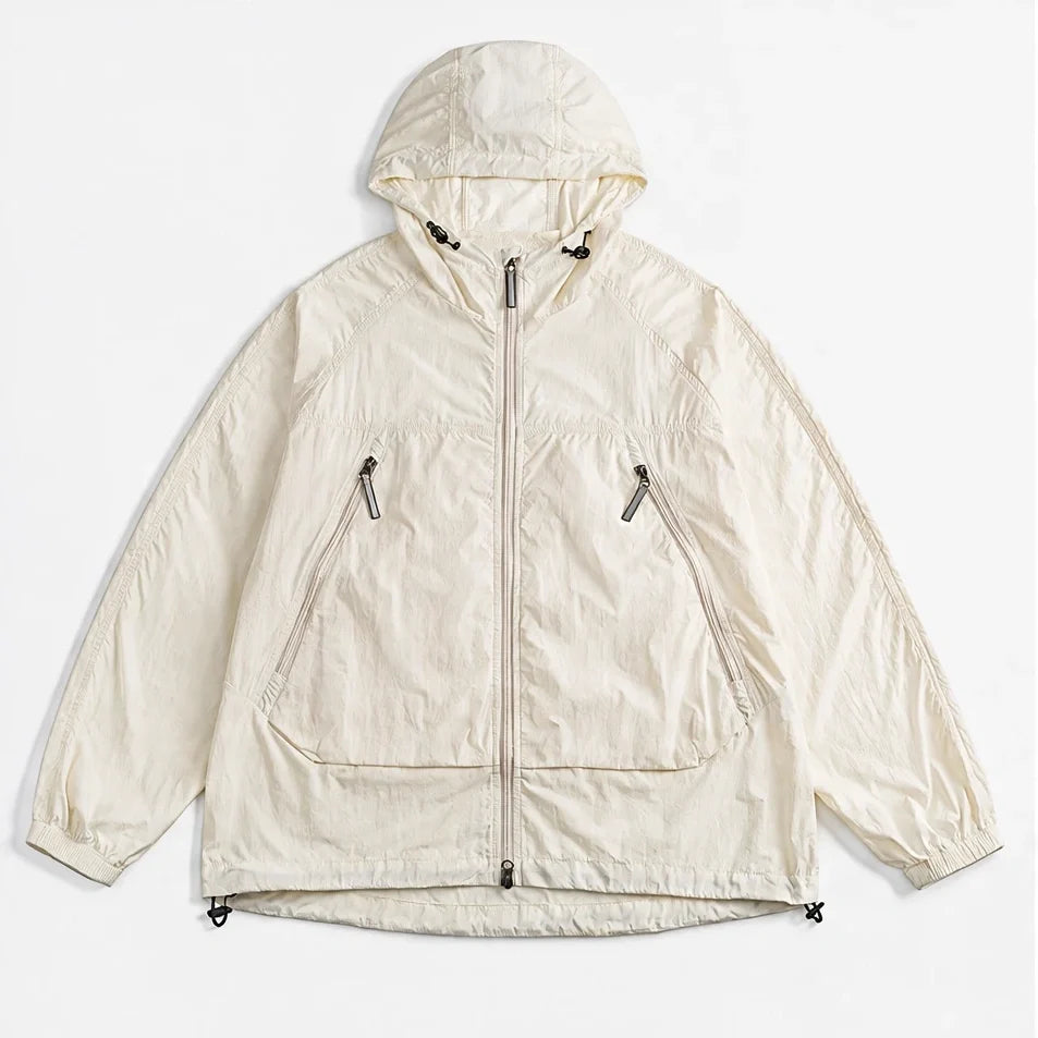 Drift - Unisex Water-Repellent & Windproof Mesh-Vent Lightweight Jacket - Off-white