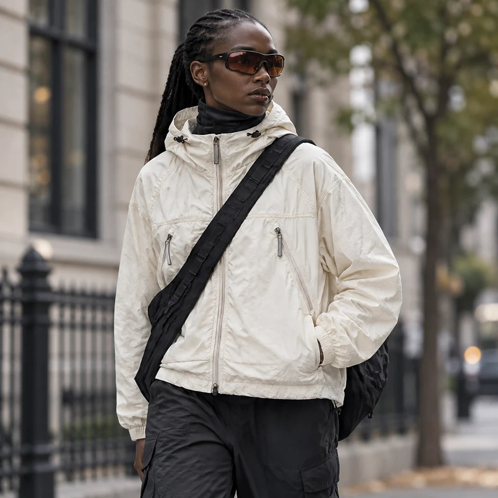 Drift - Unisex Water-Repellent & Windproof Mesh-Vent Lightweight Jacket - Off-white