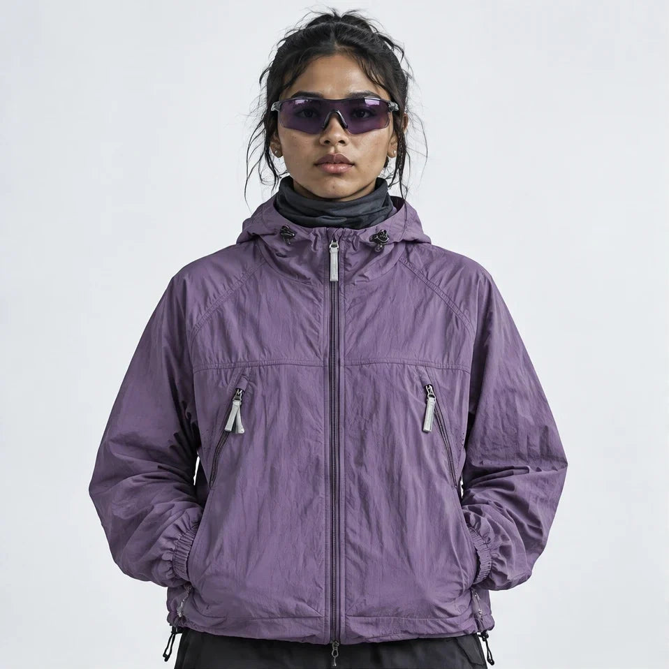 Drift - Unisex Water-Repellent & Windproof Mesh-Vent Lightweight Jacket - Purple