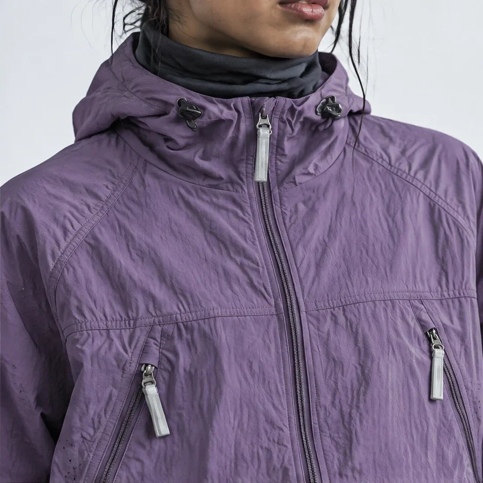 Drift - Unisex Water-Repellent & Windproof Mesh-Vent Lightweight Jacket - Purple