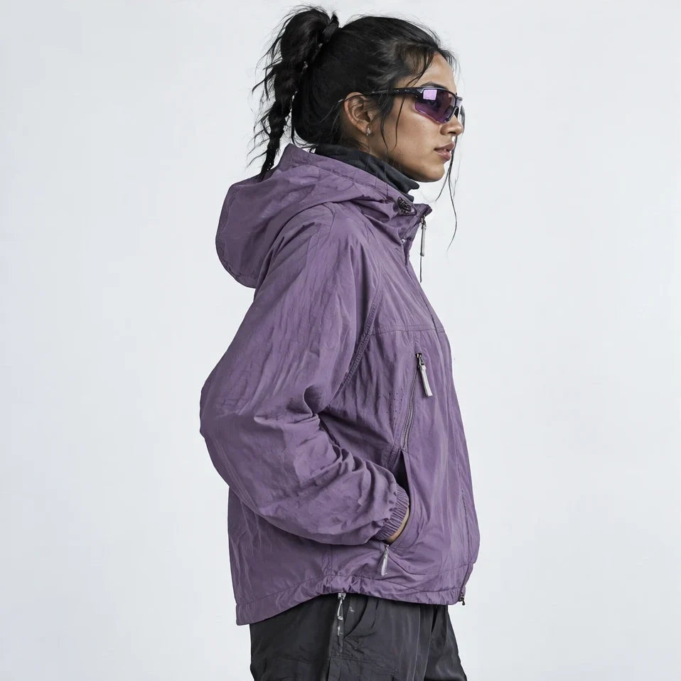 Drift - Unisex Water-Repellent & Windproof Mesh-Vent Lightweight Jacket - Purple