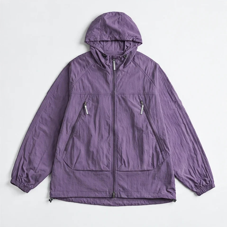 Drift - Unisex Water-Repellent & Windproof Mesh-Vent Lightweight Jacket - Purple