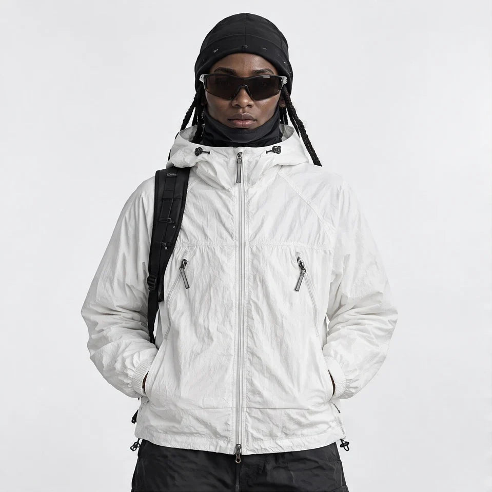 Drift - Unisex Water-Repellent & Windproof Mesh-Vent Lightweight Jacket - White