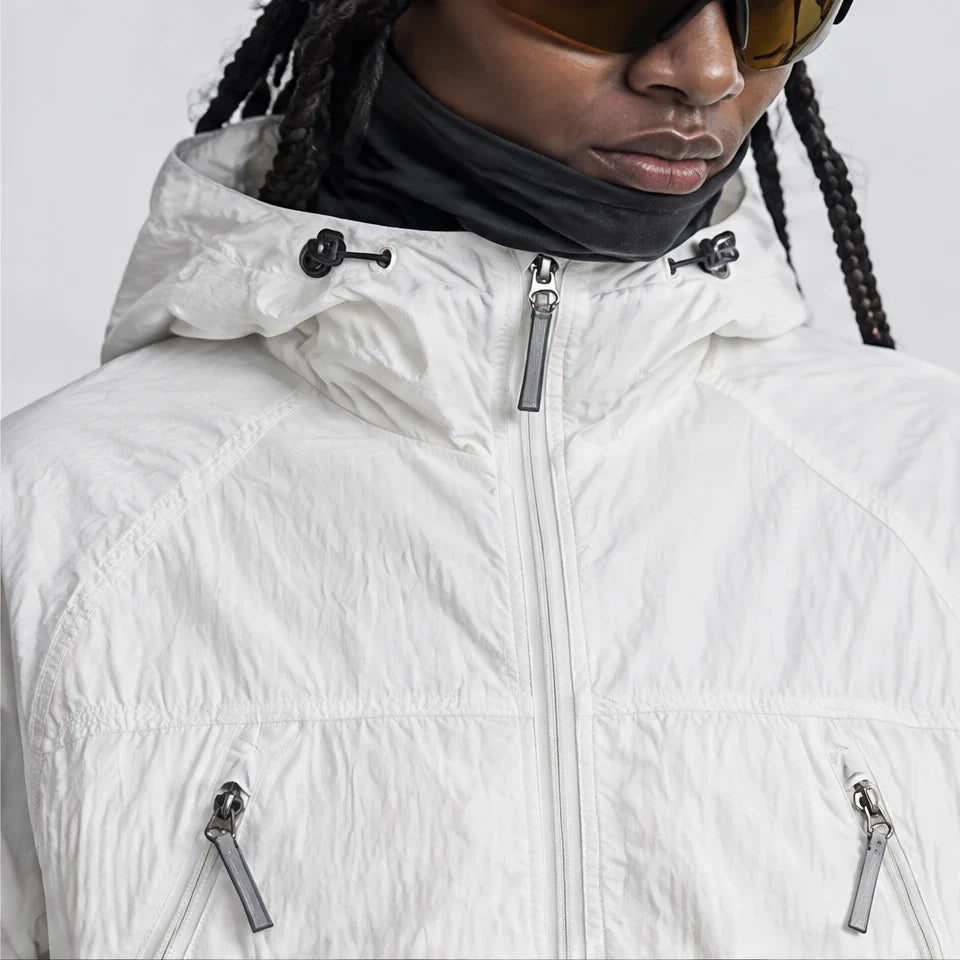 Drift - Unisex Water-Repellent & Windproof Mesh-Vent Lightweight Jacket - White