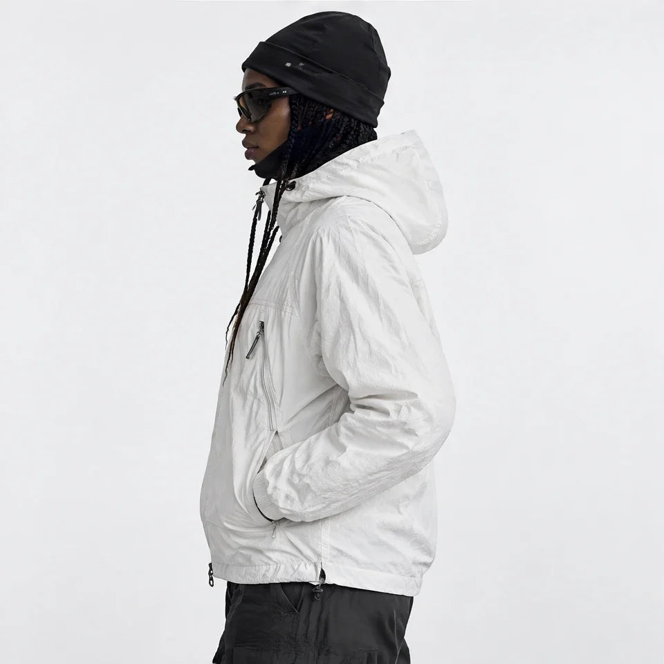Drift - Unisex Water-Repellent & Windproof Mesh-Vent Lightweight Jacket - White