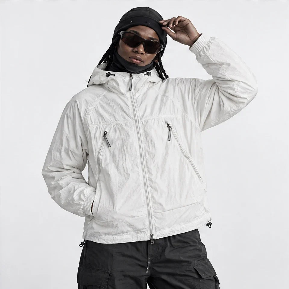 Drift - Unisex Water-Repellent & Windproof Mesh-Vent Lightweight Jacket - White